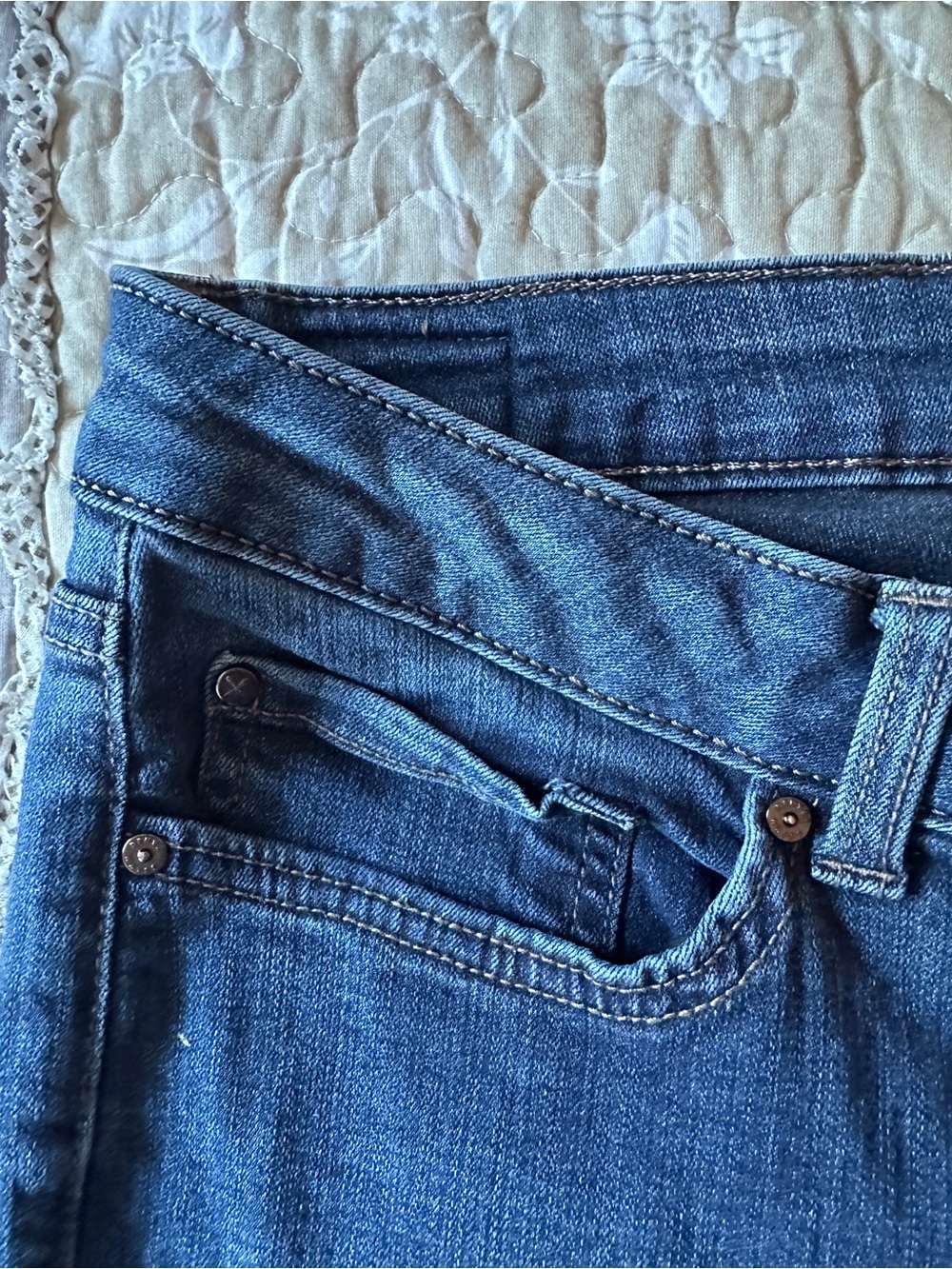 Women’s Denver Hayes Mia Dark Indigo Skinny Jeans Mid-Rise 14x28 - Picture 3 of 9